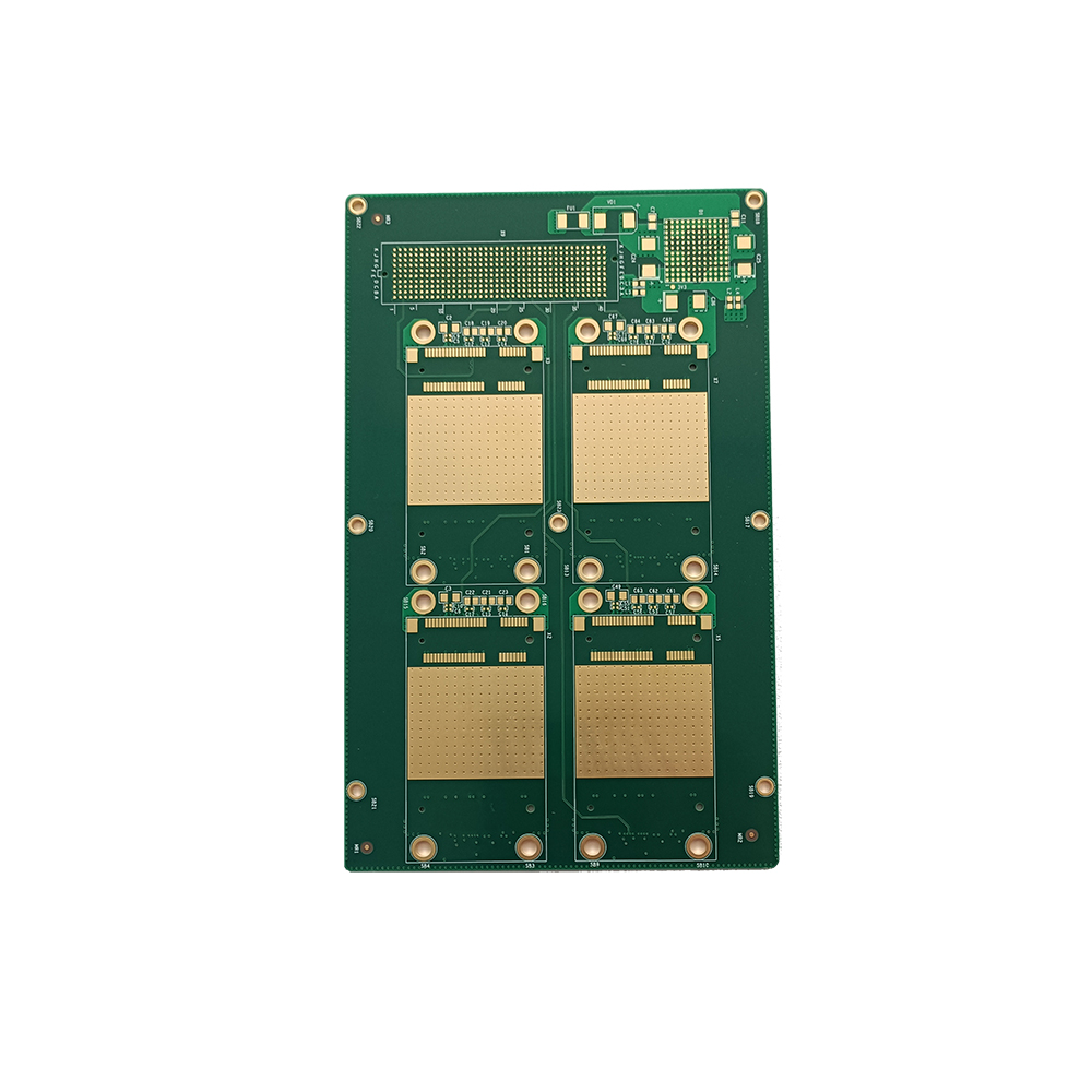 Single side board with complex routing